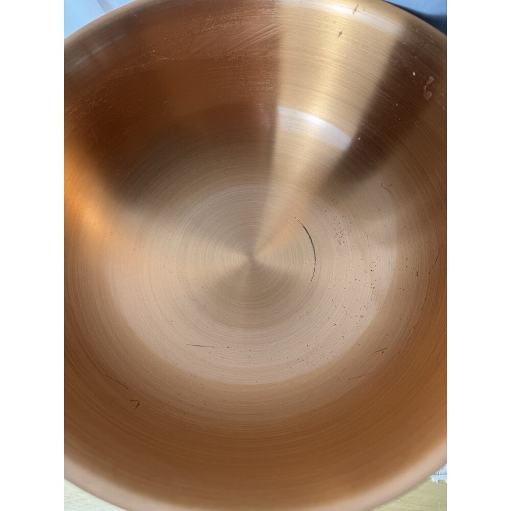 Vintage Coppercraft Guild 12" Copper Pedestal Punch Fruit Bowl MCM Decor - Picture 3 of 9